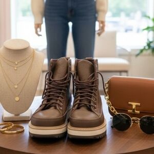 Converse Chuck Taylor Leather Lug Boots | Women’s 9